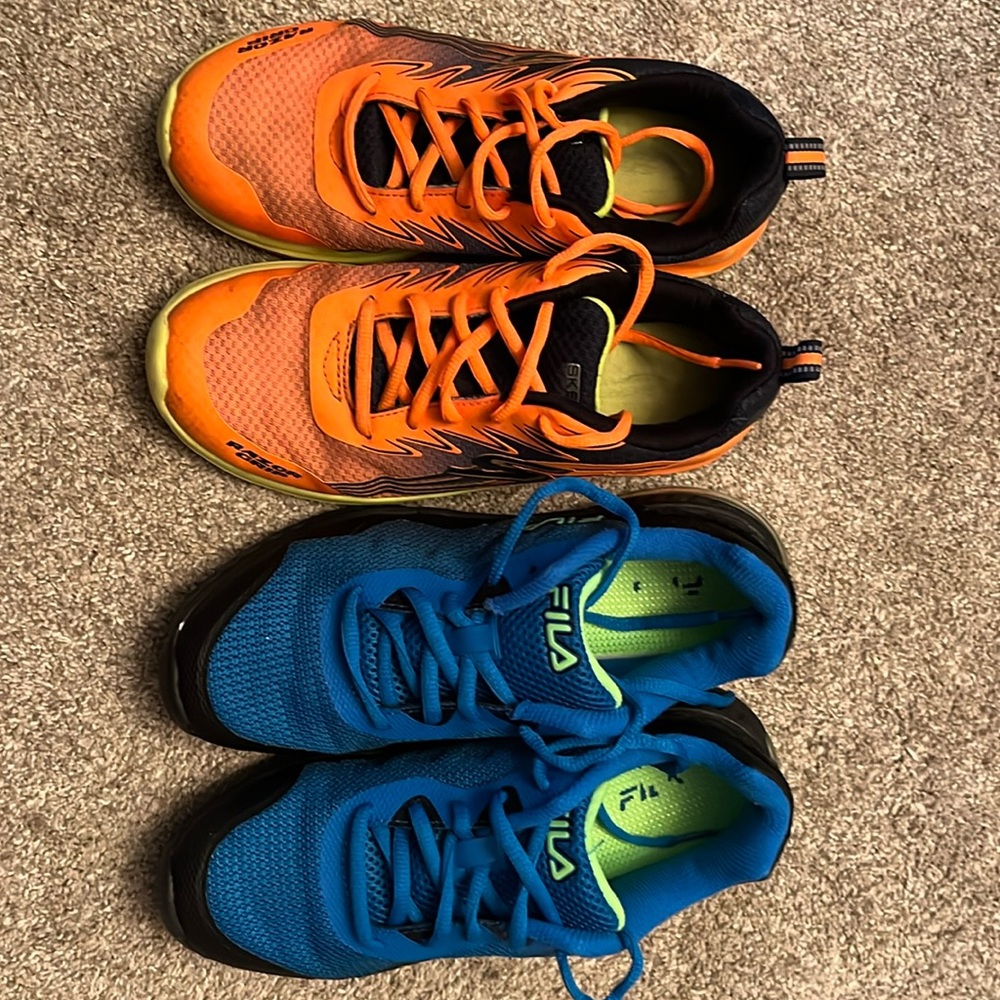 2 pair boys sneakers